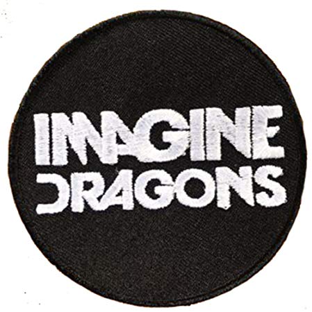 Imagine Dragons Black and White Logo - Imagine Dragons Black & White Embroidered Badge Patch Sew On Or Iron