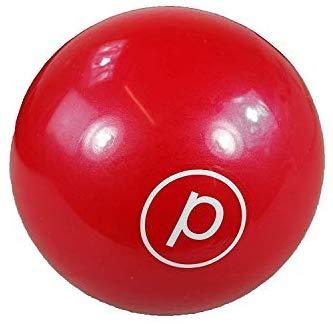 White with Red Ball Logo - Pure Barre White Logo Red 3 Pound Exercise Ball: Sports