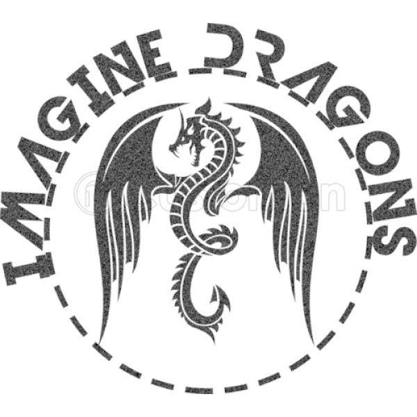 Imagine Dragons Black and White Logo - Imagine Dragons Apron | Customon.com
