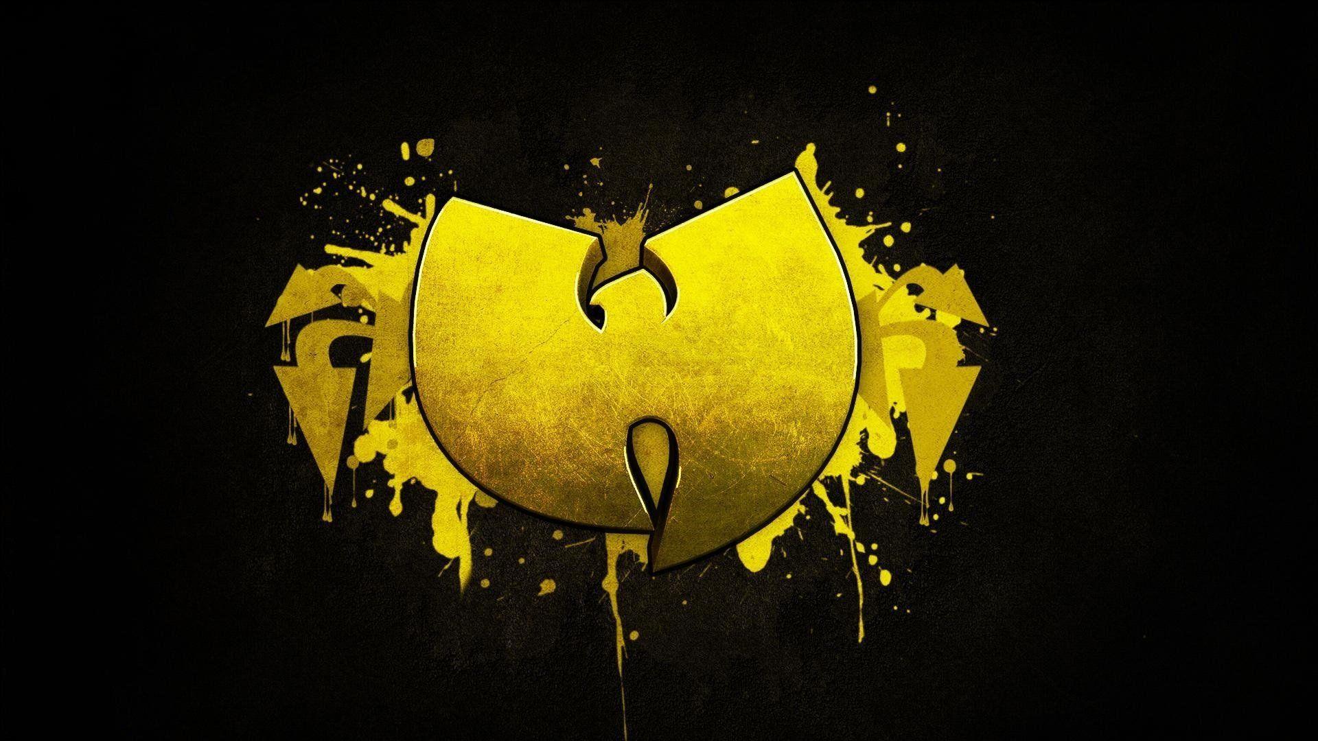 HD Clan Logo - wu-tang clan yellow black hardcore hip-hop music logo wallpaper HD ...