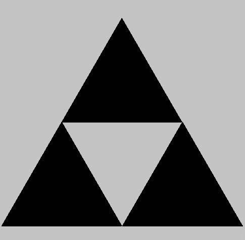 Three Black Triangle Logo - Rocking with Hawking: Fractal dimensions