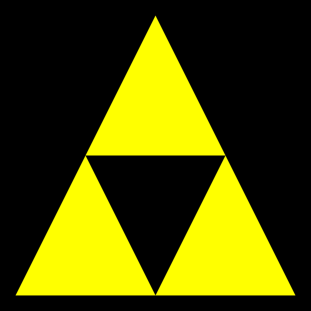 Black Triangles Logo - Three triangle Logos
