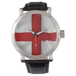 White Cross Watch Logo - Red And White Cross Wrist Watches | Zazzle
