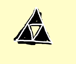 Black Triangles Logo - 3 Black Triangles drawing by A2D2 - Drawception