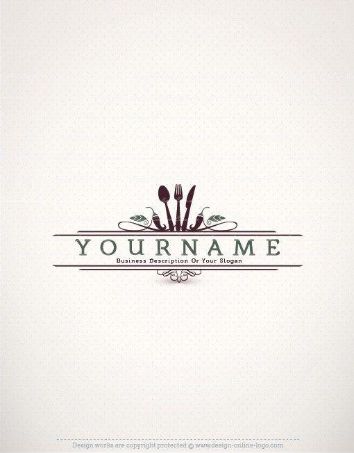 Custom Restaurant Logo - Exclusive Design: Restaurant Vintage Logo + Compatible FREE Business ...