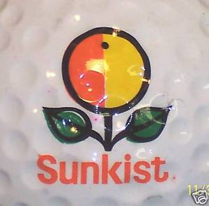 New Sunkist Logo - FOOD (1) SUNKIST ORANGE JUICE LOGO GOLF BALL BALLS | eBay