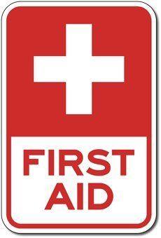 Cross First Aid Logo - Amazon.com: First Aid Station, Red Cross Symbol Signs - 12x18: Home ...