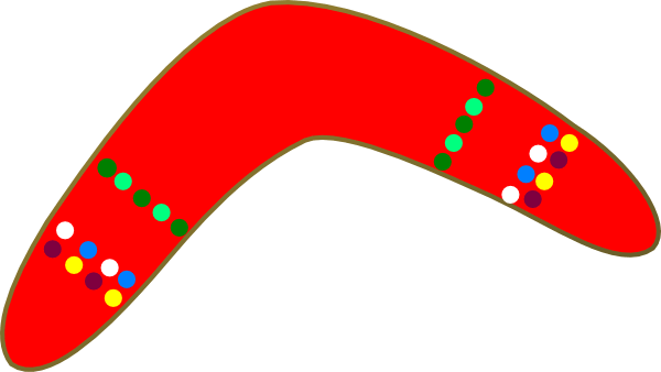 Red Boomerang Logo - Red Boomerang Clip Art at Clker.com - vector clip art online ...
