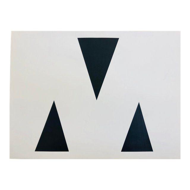 Black Triangles Logo - Original Acrylic Painting 
