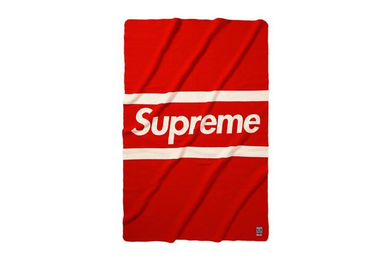 Hypebeast Supreme Logo - Supreme x Faribault Box Logo Blanket | HYPEBEAST