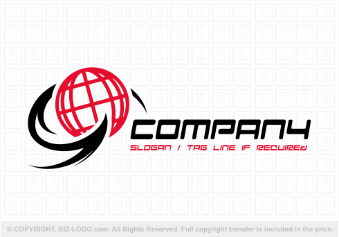 Black and Red Company Logo - Red and Black Globe Logo
