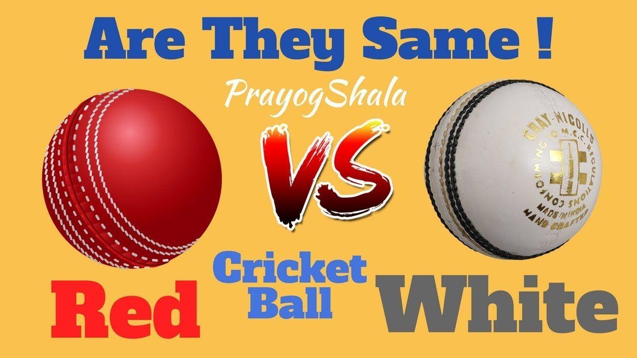 White with Red Ball Logo - Red VS White Cricket Ball. Which one is Better? PrayogShala. Hindi