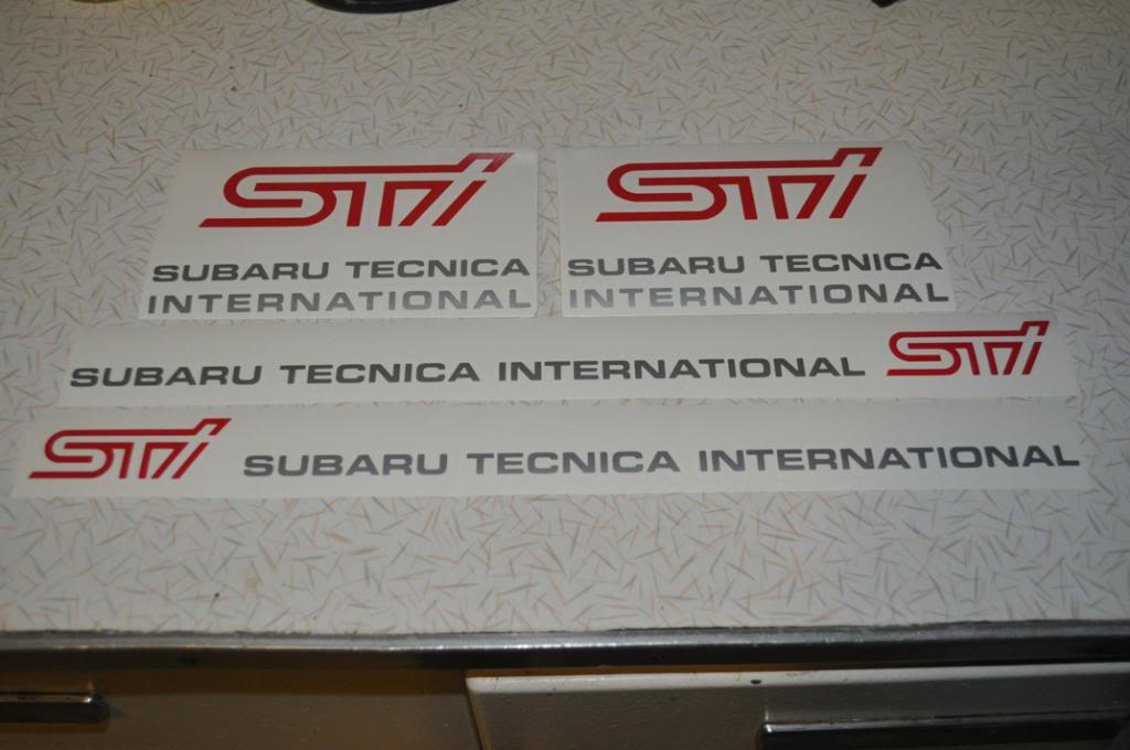 Subaru Technica International Logo - FS: (For Sale) Set of STI Subaru Tecnica International Decals for ...