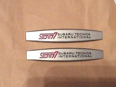 Subaru Technica International Logo - 2 STI SUBARU TECNICA INTERNATIONAL Racing Vinyl Graphics Decals Car ...