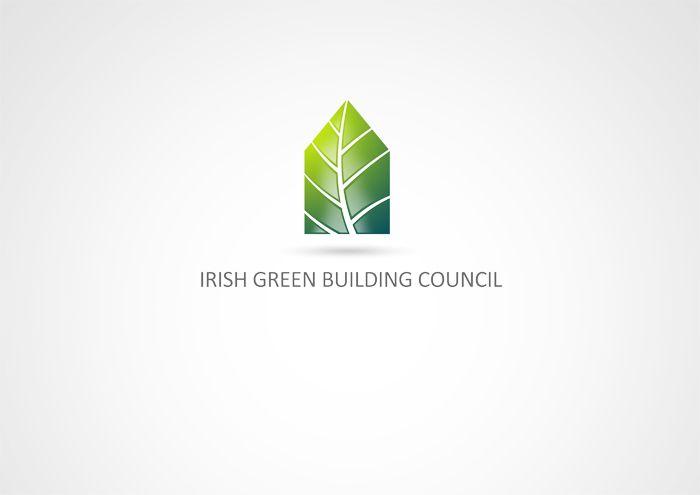 Green Building Logo - Modern, Professional, Sustainability Logo Design for Irish Green