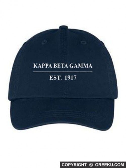 Gamma Line Logo - Kappa Beta Gamma Line Year Embroidered Hat + Low Price