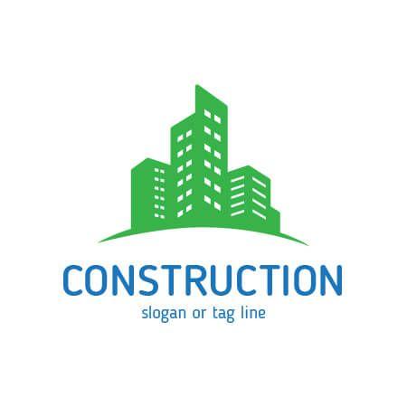 Green Building Logo - Construction company logo templates Vector