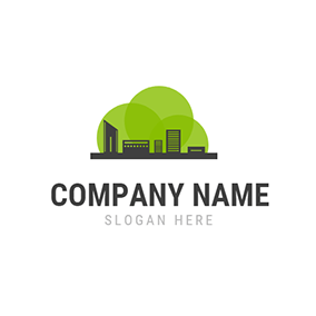 Green Building Logo - Free Construction Logo Designs. DesignEvo Logo Maker