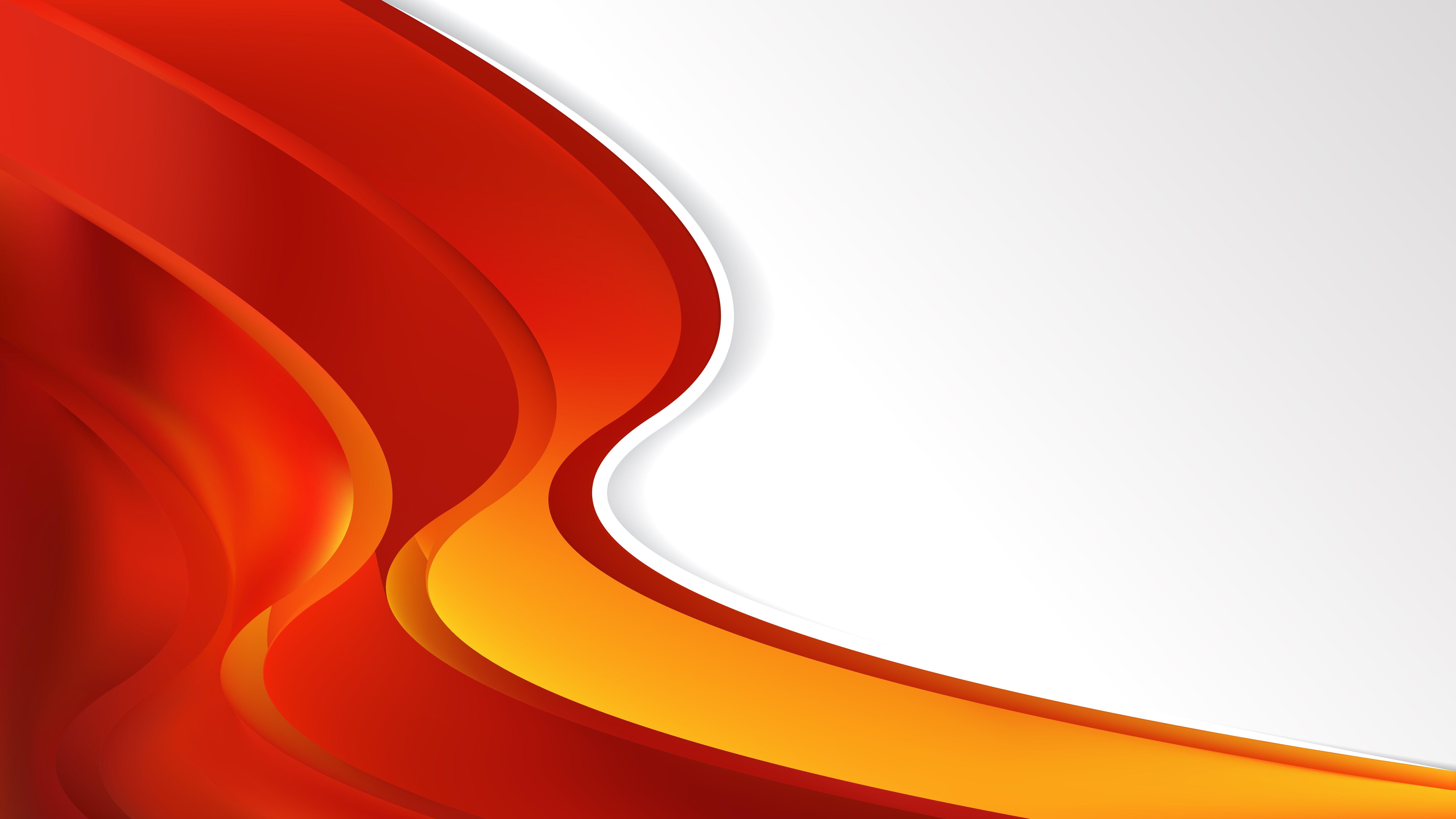 Red and Orange Wave Logo - Red and Orange Wave Business Background Vector Art