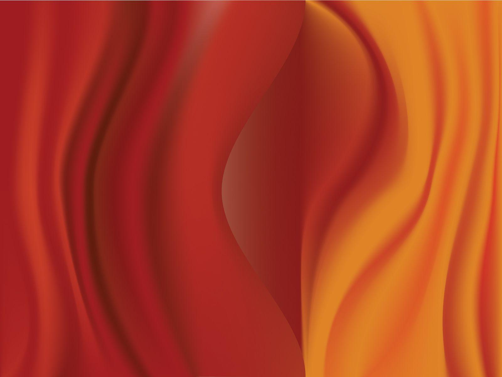 Red and Orange Wave Logo - Red Orange Waves Powerpoint Templates, Orange, Red
