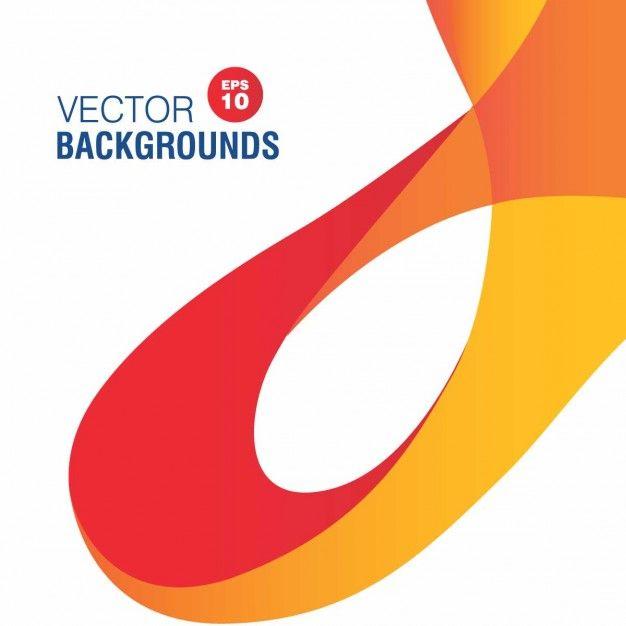 Red and Orange Wave Logo - Background of elegant orange wave Vector | Free Download