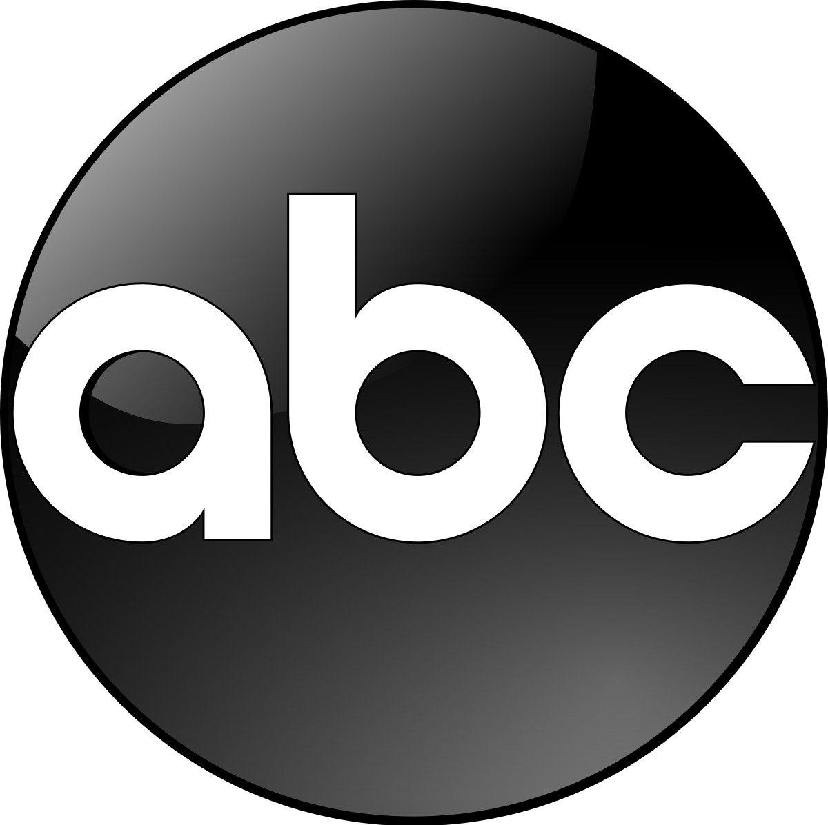 Two Linked Black Circle Logo - American Broadcasting Company