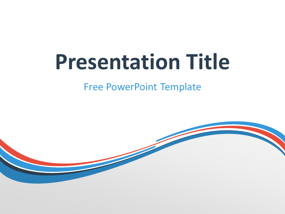 Red and Orange Wave Logo - Free Orange PowerPoint Templates - PresentationGO.com