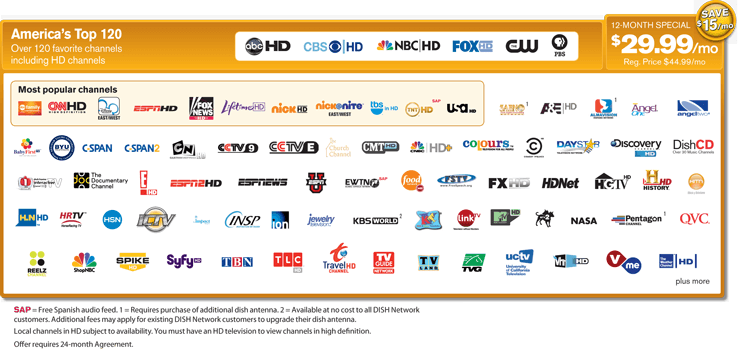 American Television Network Logo - DISH Network - America's Top 120 - $29.99/mo | The Leading Satellite ...