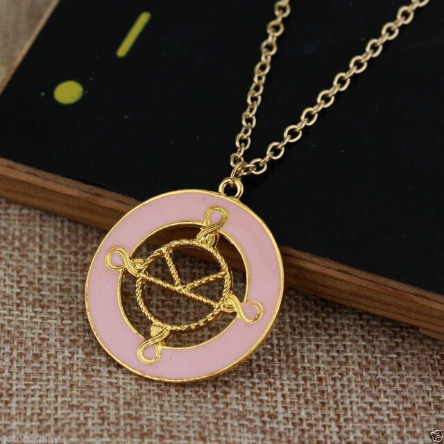 Jewelry Service Logo - Movie Around Kingsman The Secret Service Logo Pink Pendant Necklace ...