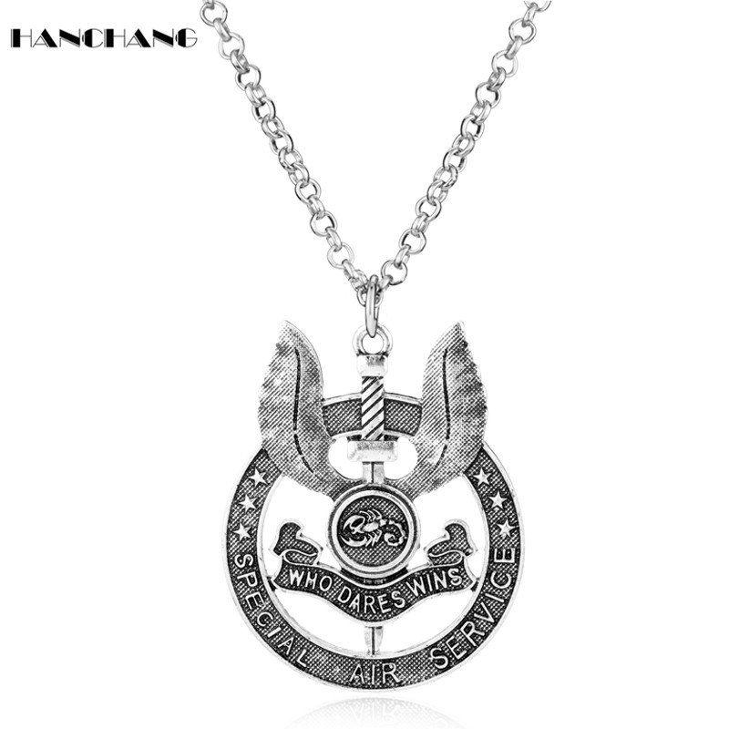 Jewelry Service Logo - HANCHANG Jewelry UK Special Air Service S.A.S Logo Necklace WHO ...