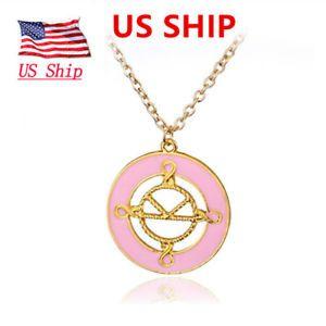 Jewelry Service Logo - USA 2Pcs Kingsman The Secret Service Necklace Logo Pink Pendant ...