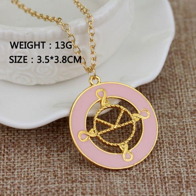 Jewelry Service Logo - Kingsman The Secret Service Logo Pink Pendant Necklace Chain | eBay