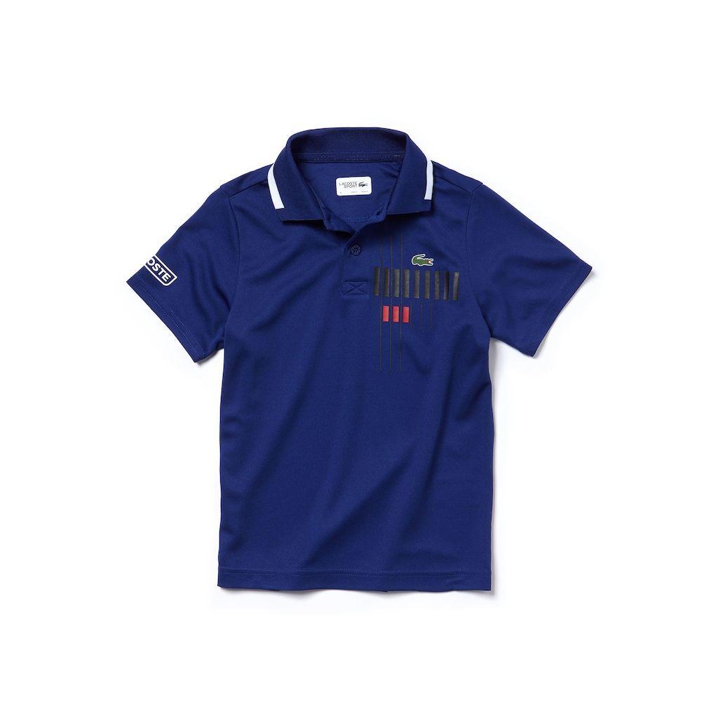 Tennis Shirt Brand Logo - Boys' Lacoste SPORT Tennis Brand Design Technical Piqué Polo Shirt ...