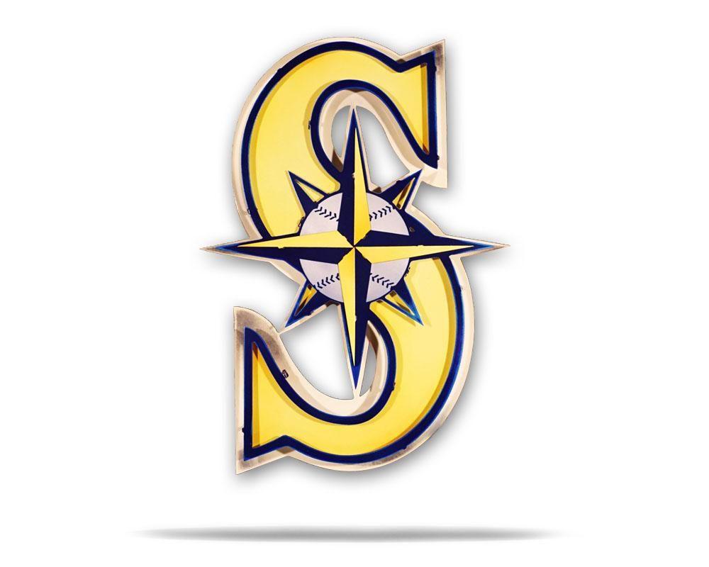 Metal S Logo - MLB Seattle Mariners - Hex Head Art
