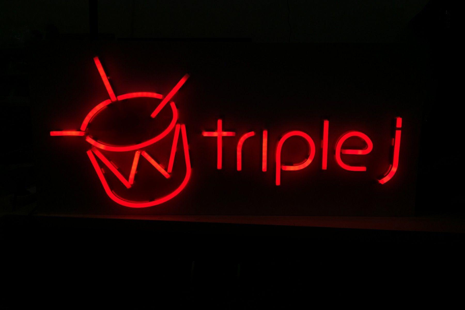 Triple J Logo - Triple J Logo - Flexineon LED Lighting
