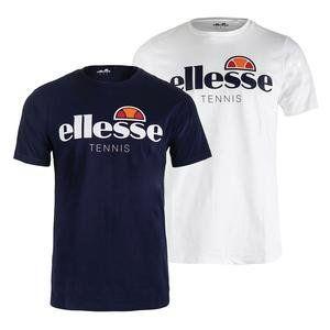 Tennis Shirt Brand Logo - Ellesse Men's Maglia Tennis T-Shirt: Amazon.co.uk: Sports & Outdoors