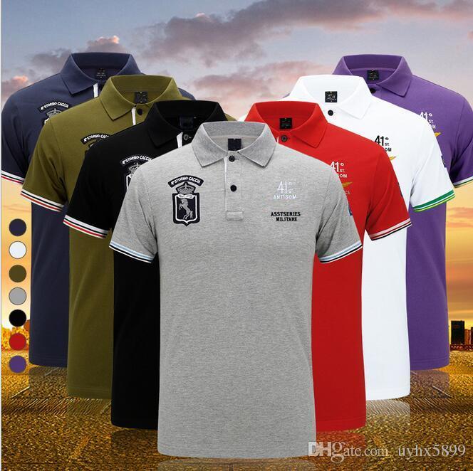 Tennis Shirt Brand Logo - 2019 New Embroidery LOGO Men'S Brand Polo Shirt For Men Designer ...