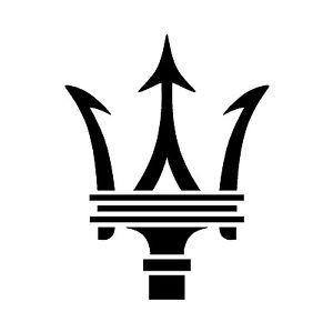 Trident Logo - Maserati Trident Logo Emblem Car Interior Exterior Laptop Vinyl ...
