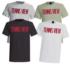 Tennis Shirt Brand Logo - Unisex T Shirts. Tennis View Magazine
