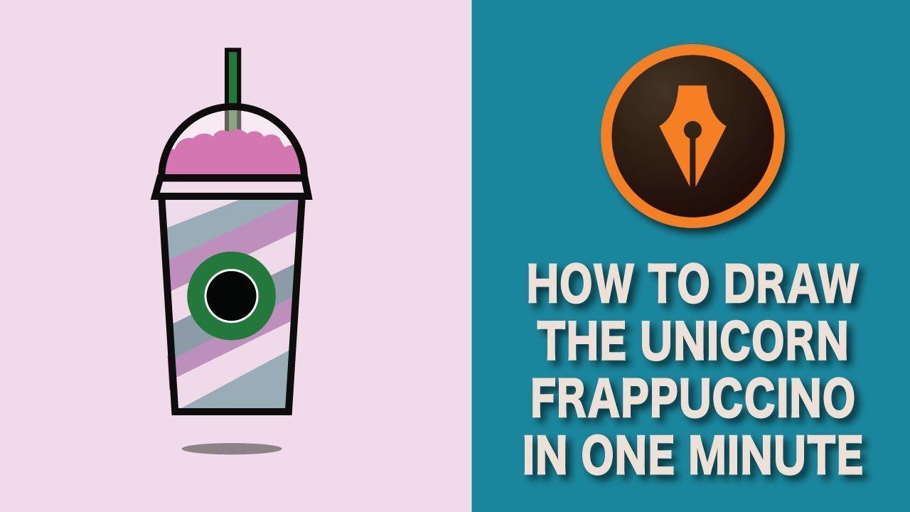 Frappuccino Logo - How to Draw The Unicorn Frappuccino| #illustratortutorials - YouTube