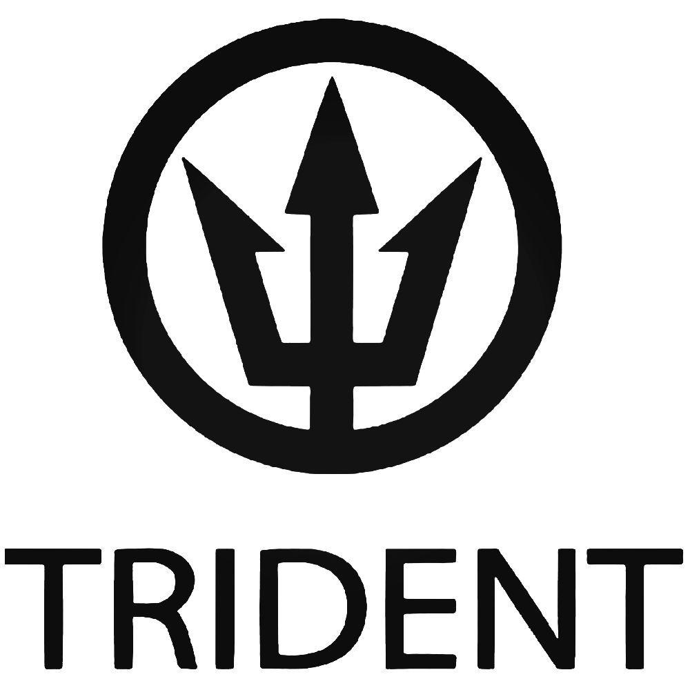 Trident Logo - Trident Logo 1 Vinyl Decal Sticker
