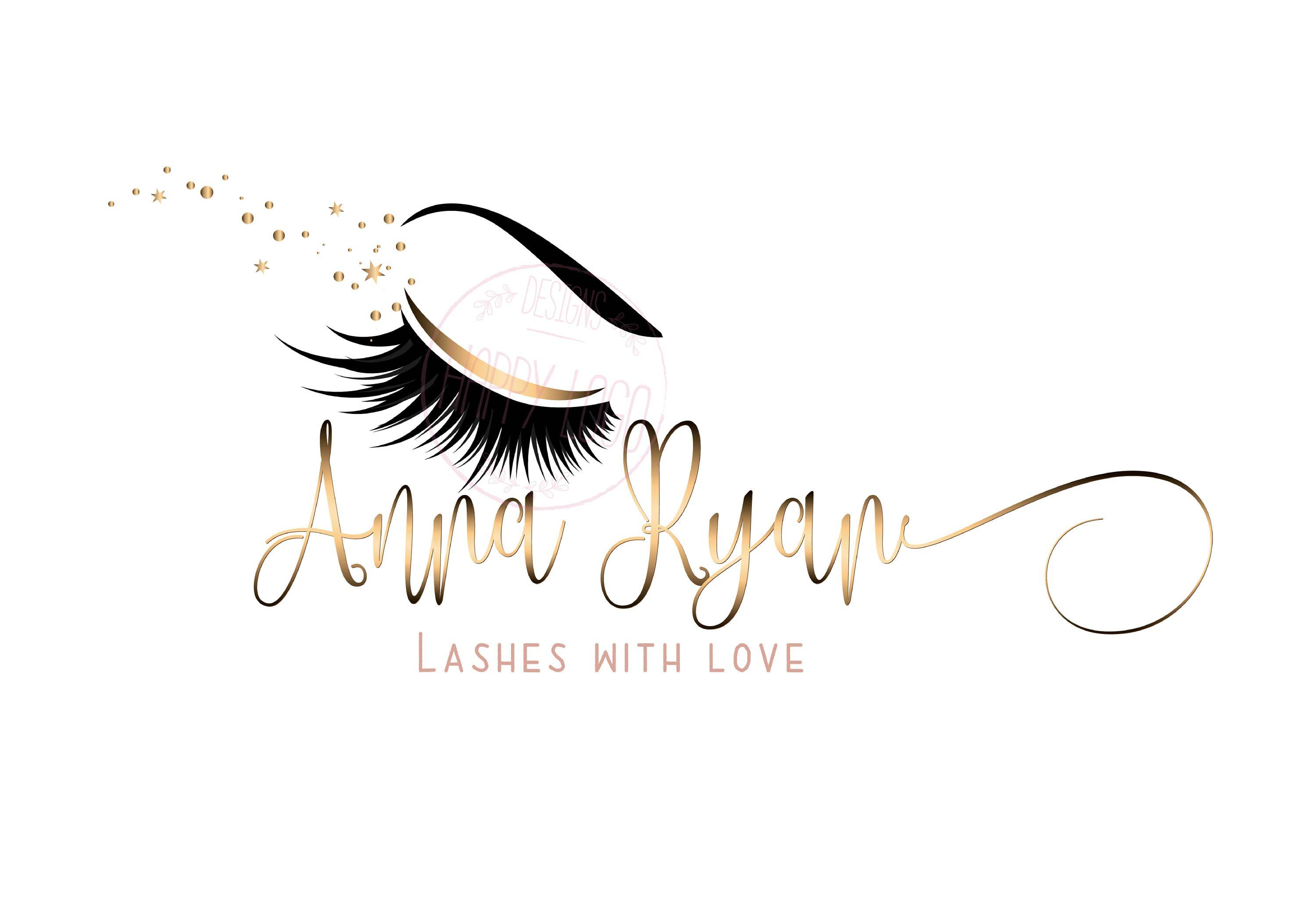 Lashes Logo - DIGITAL Custom logo design, lashes logo, lashes beauty logo, makeup