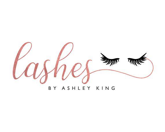Lashes Logo - Eyelash Logo, Lash Artist Logo, Lash Logo, Rose Gold Logo, Makeup ...