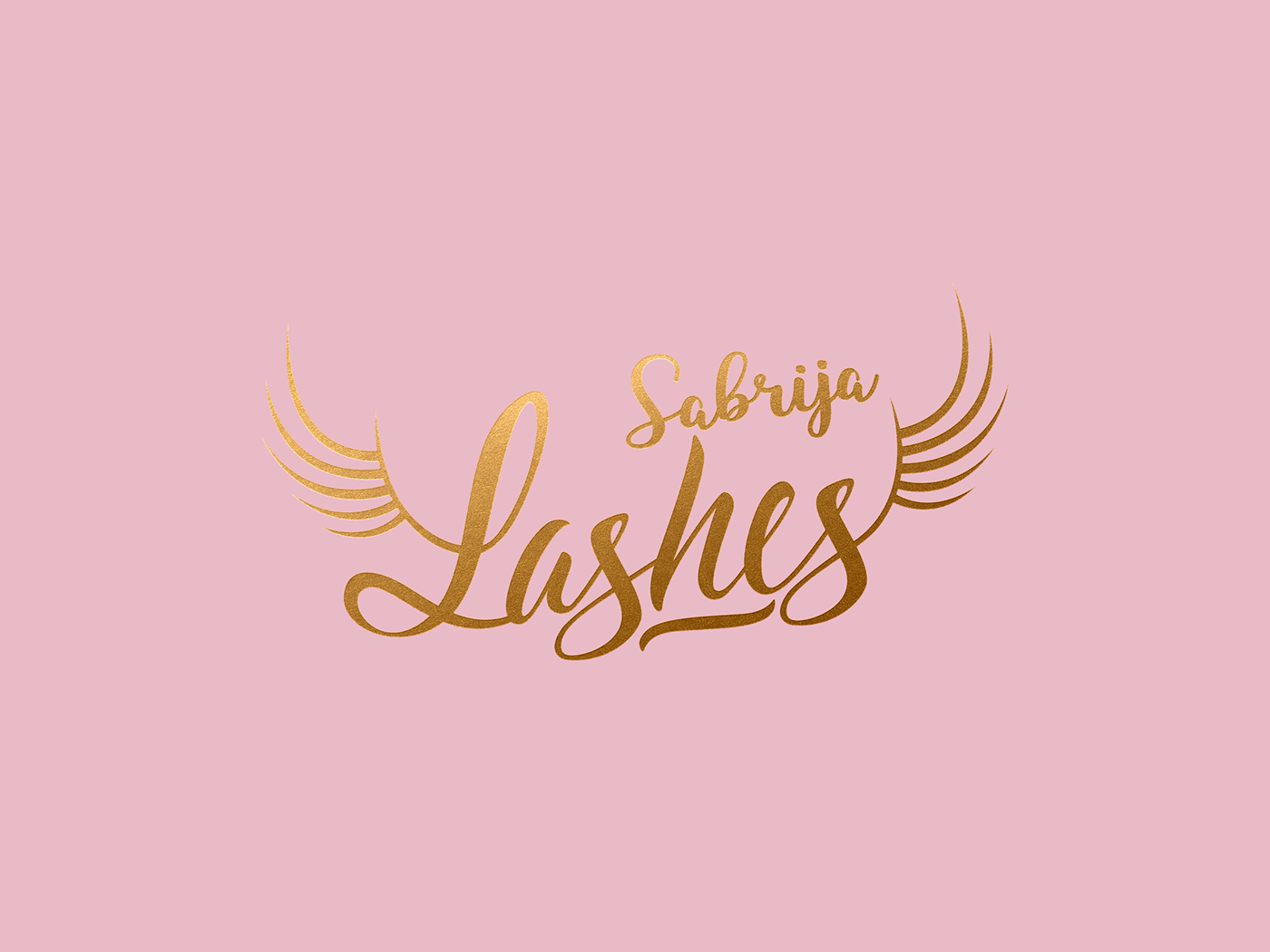 Lashes Logo - Sabrija Lashes Logo on Behance