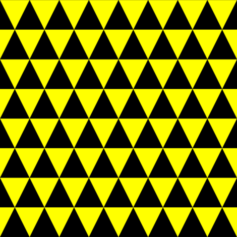 Black Yellow Triangle Logo - One Inch Black and Yellow Triangles wallpaper