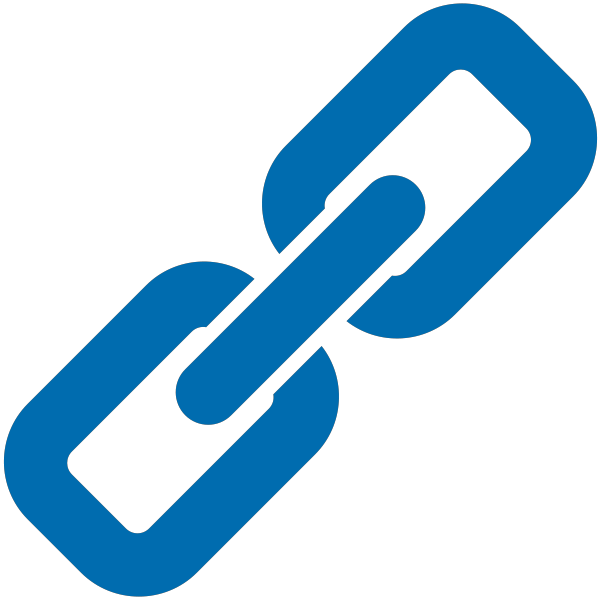 Blue Links Logo - Blue link icon. Vector data. SVG(VECTOR):Public Domain. ICON PARK