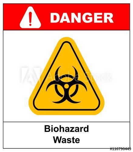 Black Yellow Triangle Logo - Biohazard symbol sign of biological threat alert, black yellow ...