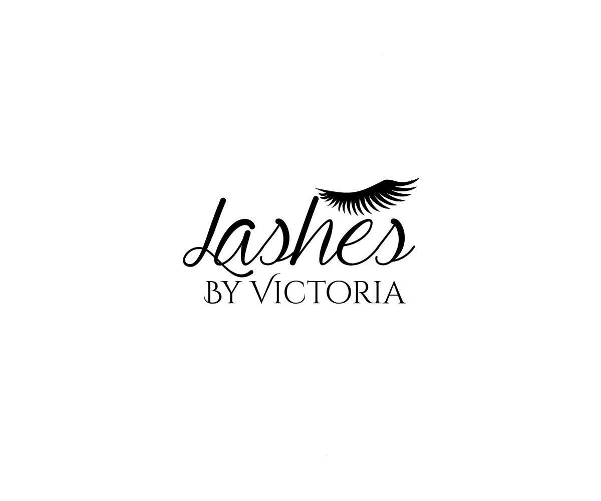 Lashes Logo - Modern, Feminine, Beauty Salon Logo Design for Lashes By Victoria