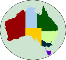 Australian Map Logo - Australia