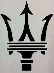 Trident Logo - Maserati Trident Logo Vinyl Decal home laptop Choose Size Color | eBay